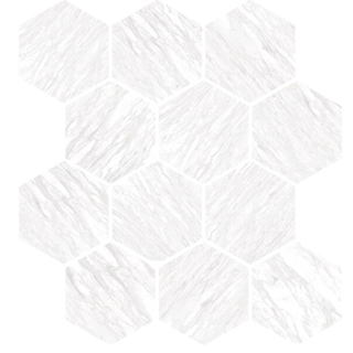 Picture of Milestone - Marbles Mosaic Hexagon Matte Volakas Silk