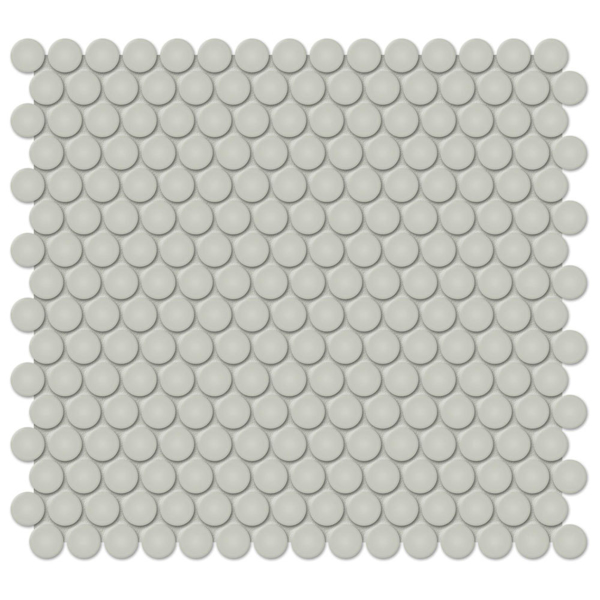 Picture of Tesoro - Soho Penny Round Mosaic Soft Sage Matte