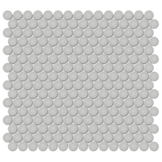 Picture of Tesoro - Soho Penny Round Mosaic Loft Grey Matte