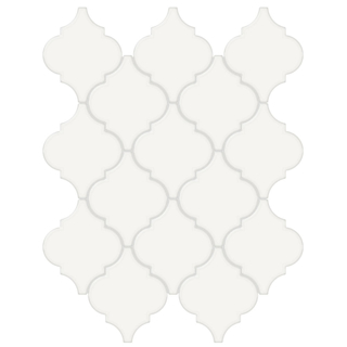 Picture of Tesoro - Soho Arabesque Mosaic Canvas White