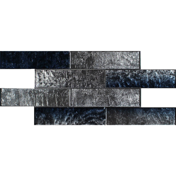 Picture of Tesoro - Terra Bella Random Mosaic Silver Blue 2 x 8