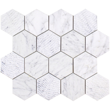 Picture of Tesoro - Venatino Goia Hexagon Mosaic Clawed Stone