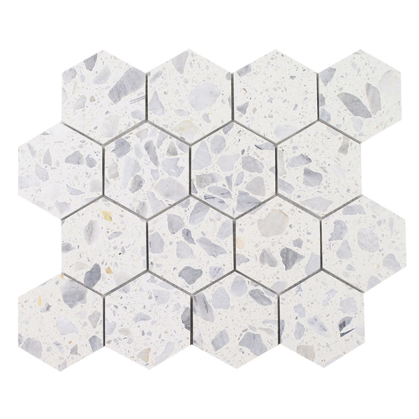 Picture of Tesoro - Venice Hexagon Mosaic Blue Terrazzo