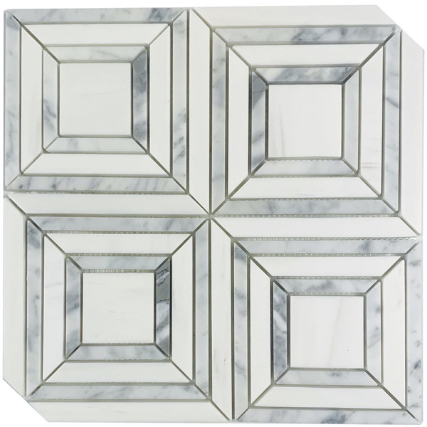 Picture of Tesoro - Metropolitan Waterjet Monet Dolomite Bianco Carrara