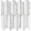 Picture of Tesoro - Metropolitan Waterjet Picket Thassos Bianco Carrara