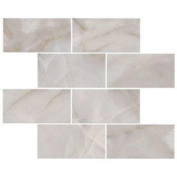 Picture of Milestone - Onyx Mosaic Brick Matte Light Grey