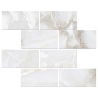 Picture of Milestone - Onyx Mosaic Brick Polished White