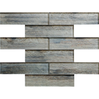 Picture of Tesoro - Wood Glass Linear Mosaic Birch