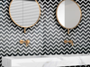 Picture of Emser Tile - Bizou Chevron Black White
