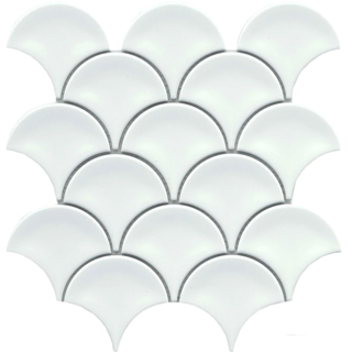 Picture of Emser Tile - Reward Fan Mosaic White
