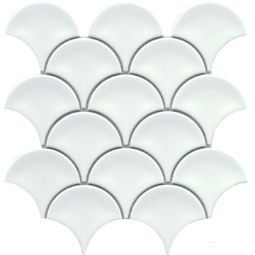 Picture of Emser Tile - Reward Fan Mosaic White