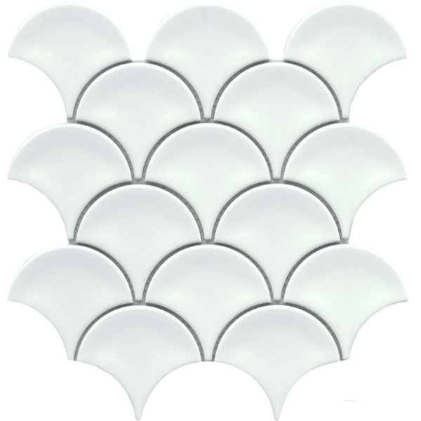 Picture of Emser Tile - Reward Fan Mosaic White