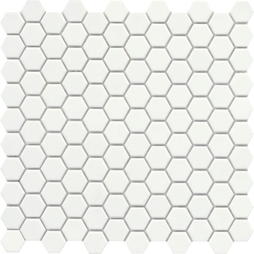 Picture of Emser Tile - Source 1 x 1 Hex Mosaic Pure White