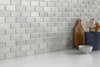 Picture of Emser Tile - Marble Beveled Mosaic Winter Frost Polished