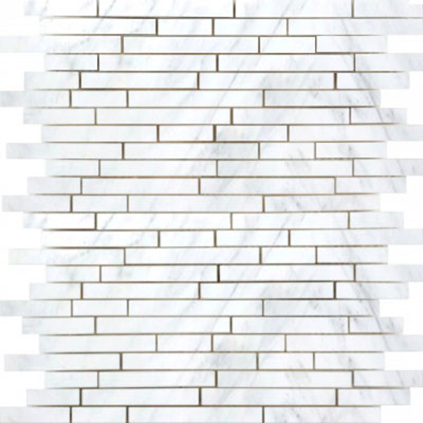 Picture of Emser Tile - Marble Linear Mosaic Winter Frost