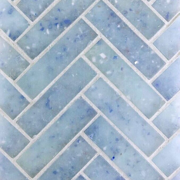 Picture of Ceramica Etc - Liquid Glass Herringbone Moonfalls
