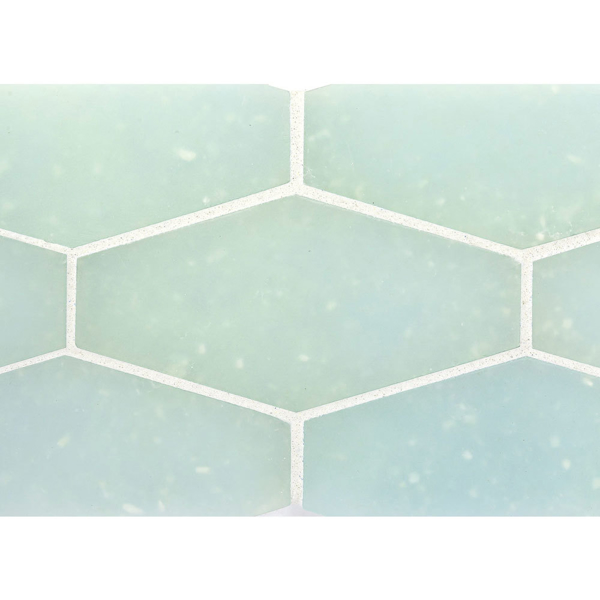 Picture of Ceramica Etc - Liquid Glass Large Elongated Hexagon Tahoe
