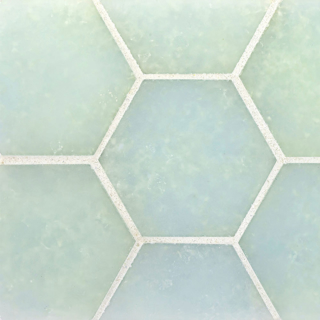 Picture of Ceramica Etc - Liquid Glass Large Hexagons Tahoe
