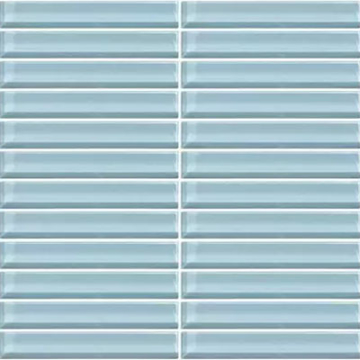 Picture of Daltile - Color Wave Classic Colors Mosaic 1 x 6 Blue Lagoon