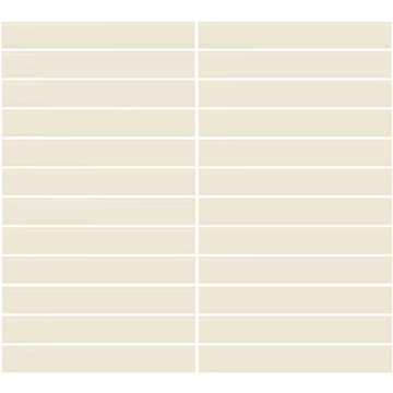 Picture of Daltile - Color Wheel Mosaic Straight Joint 1 x 6 Biscuit