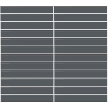 Picture of Daltile - Color Wheel Mosaic Straight Joint 1 x 6 Matte Chalkboard