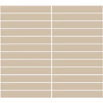 Picture of Daltile - Color Wheel Mosaic Straight Joint 1 x 6 Matte Urban Putty