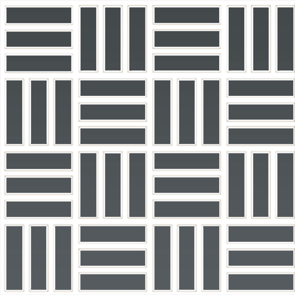 Picture of Daltile - Color Wheel Mosaic Lattice Weave Chalkboard