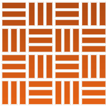 Picture of Daltile - Color Wheel Mosaic Lattice Weave Orange Burst