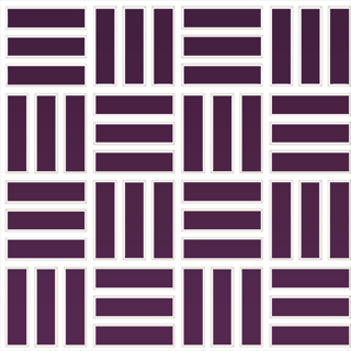 Picture of Daltile - Color Wheel Mosaic Lattice Weave Plum Crazy