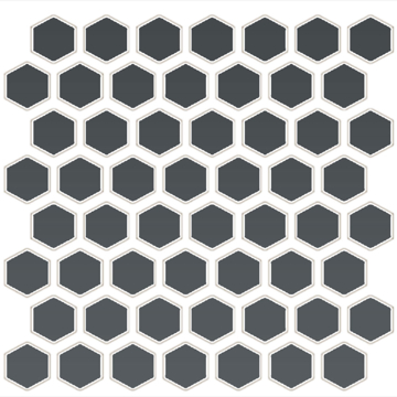 Picture of Daltile - Color Wheel Mosaic Hexagon Matte Chalkboard