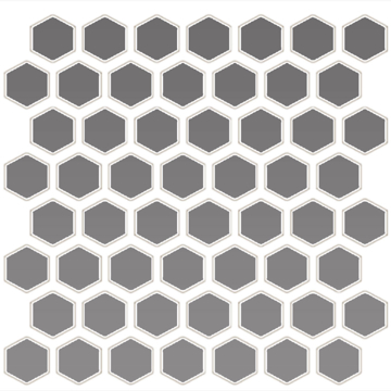 Picture of Daltile - Color Wheel Mosaic Hexagon Matte Suede Grey