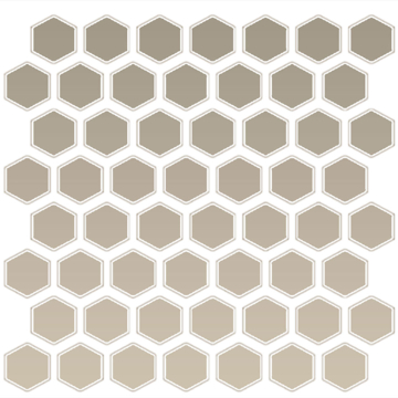 Picture of Daltile - Color Wheel Mosaic Hexagon Matte Urban Putty