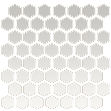Picture of Daltile - Color Wheel Mosaic Hexagon Matte Arctic White
