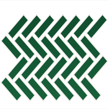 Picture of Daltile - Color Wheel Mosaic Herringbone Emerald