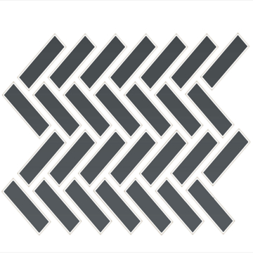 Picture of Daltile - Color Wheel Mosaic Herringbone Matte Chalkboard