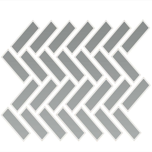 Picture of Daltile - Color Wheel Mosaic Herringbone Matte Desert Grey