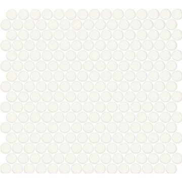Picture of Daltile - Color Wheel Mosaic Penny Round Matte Arctic White