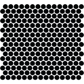 Picture of Daltile - Color Wheel Mosaic Penny Round Matte Black