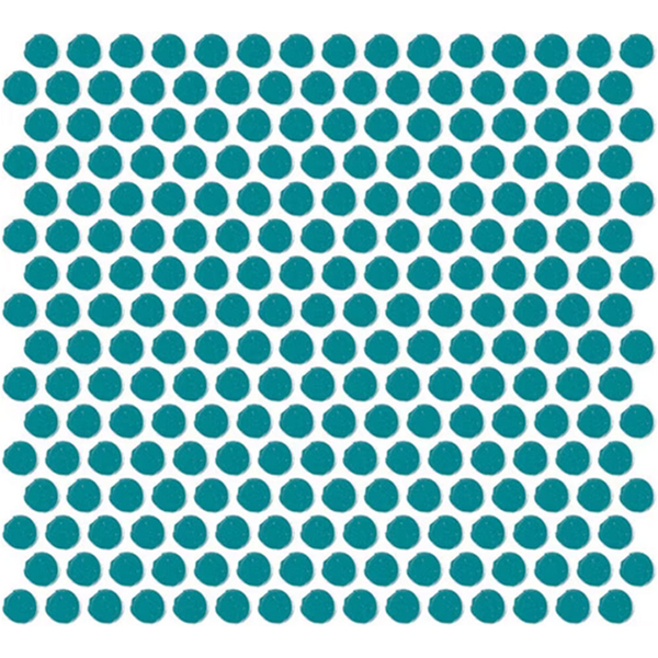 Picture of Daltile - Color Wheel Mosaic Penny Round Ocean Blue
