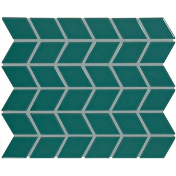 Picture of Daltile - Color Wheel Retro Chevron Peaock Glossy