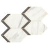 Picture of Marazzi - Castellina Elongated Hex White Midnight Gray