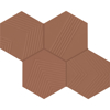 Picture of Marazzi - Rhyme and Reason Hexagon Warm Terracotta