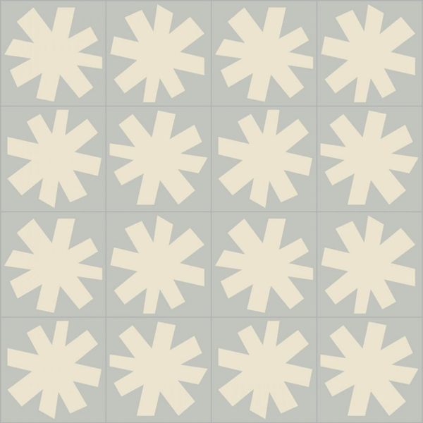Picture of Bisazza Mosaico - Cementiles Decorations Square Asterisque Leger