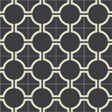 Picture of Bisazza Mosaico - Cementiles Decorations Square Circus Nero