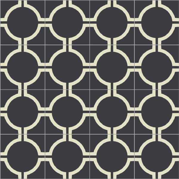 Picture of Bisazza Mosaico - Cementiles Decorations Square Circus Nero