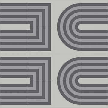Picture of Bisazza Mosaico - Cementiles Decorations Square Duct Grey
