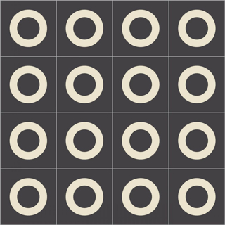 Picture of Bisazza Mosaico - Cementiles Decorations Square Lens Nero