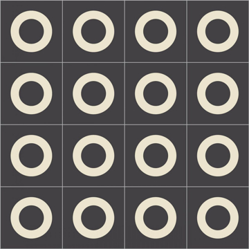 Picture of Bisazza Mosaico - Cementiles Decorations Square Lens Nero
