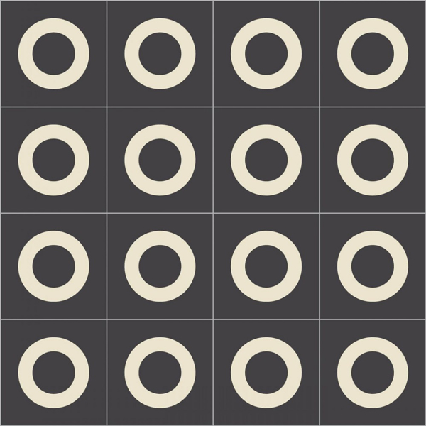 Picture of Bisazza Mosaico - Cementiles Decorations Square Lens Nero