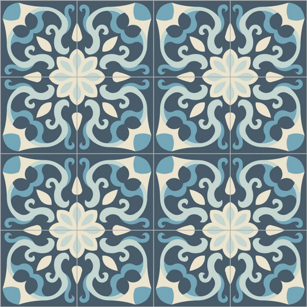 Picture of Bisazza Mosaico - Cementiles Decorations Square Spell Marino
